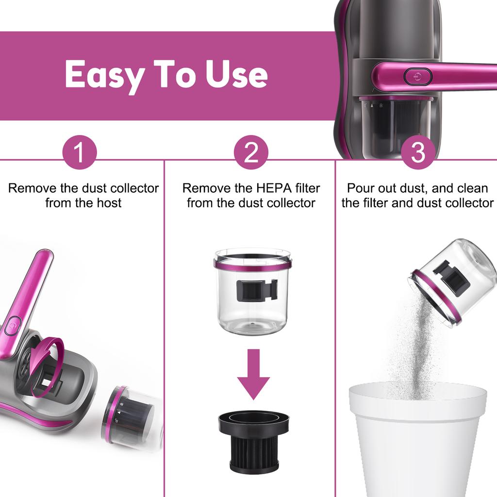 UV Anti-Dust Mite Bed Vacuum Cleaner